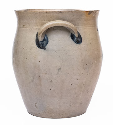 C. BOYNTON & CO. / TROY Decorated Stoneware Jar, c1825-29