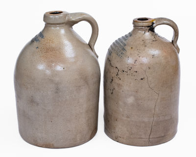 Lot of Two: Unusual ALBANY Jugs Incl. CASTOR OIL / PAINTS, OILS, DYESTUFFS, BRUSHES