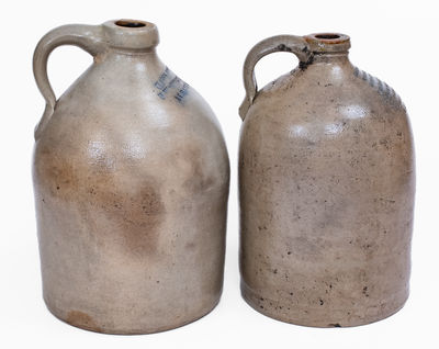 Lot of Two: Unusual ALBANY Jugs Incl. CASTOR OIL / PAINTS, OILS, DYESTUFFS, BRUSHES