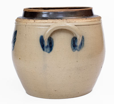 Unusual C. McARTHUR & Co. / HUDSON, N.Y. Stoneware Jar, c1850-54