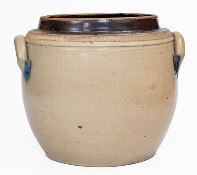 Unusual C. McARTHUR & Co. / HUDSON, N.Y. Stoneware Jar, c1850-54