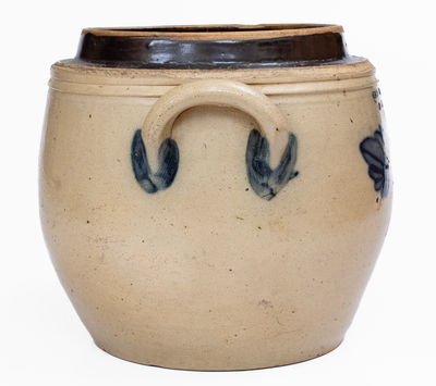 Unusual C. McARTHUR & Co. / HUDSON, N.Y. Stoneware Jar, c1850-54