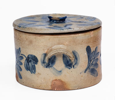 Remmey, Philadelphia, PA Stoneware Lidded Butter Crock