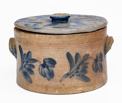 Remmey, Philadelphia, PA Stoneware Lidded Butter Crock