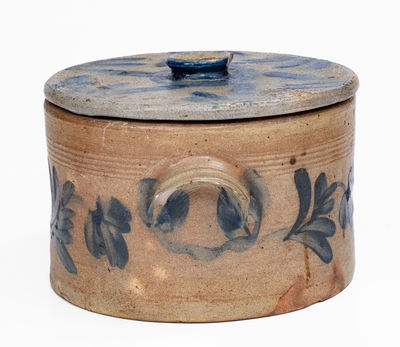 Remmey, Philadelphia, PA Stoneware Lidded Butter Crock