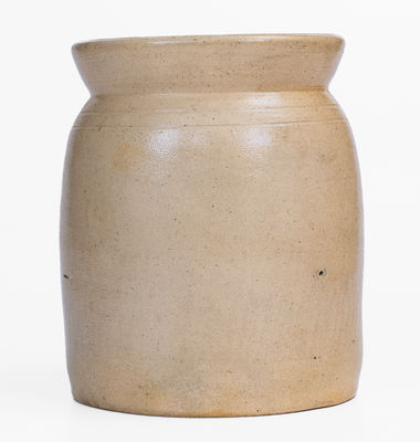 1/2 Gal. CORTLAND Stoneware Jar w/ Floral Decoration, c1867-69