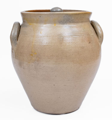 H. & G. NASH / UTICA Stoneware Lidded Jar, c1832-37
