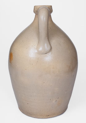 2 Gal. JOHN BURGER / ROCHESTER Stoneware Jug w/ Floral Decoration