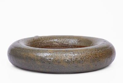 Extremely Rare Chester Webster, Randolph County, NC Stoneware Ring Flask