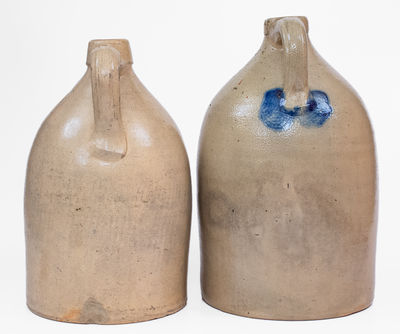 Lot of Two: Northeastern U.S. Stoneware Jugs, c1880