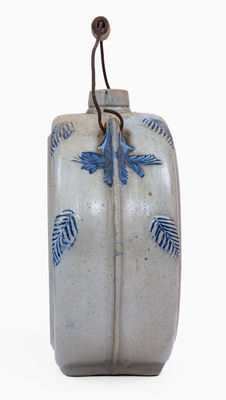 BARDWELL S / ROOT BEER Stoneware Canteen, Whites Pottery, Utica, NY