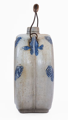 BARDWELL S / ROOT BEER Stoneware Canteen, Whites Pottery, Utica, NY