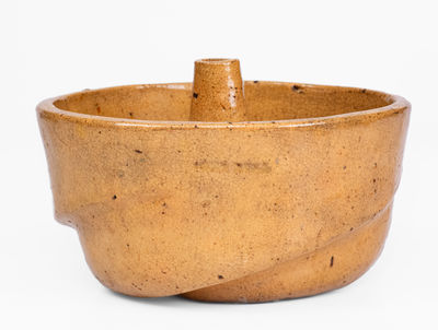 JOHN BELL / WAYNESBORO, PA Yellow Redware Cake Mold