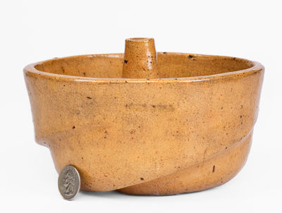 JOHN BELL / WAYNESBORO, PA Yellow Redware Cake Mold