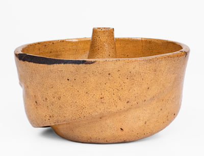 JOHN BELL / WAYNESBORO, PA Yellow Redware Cake Mold