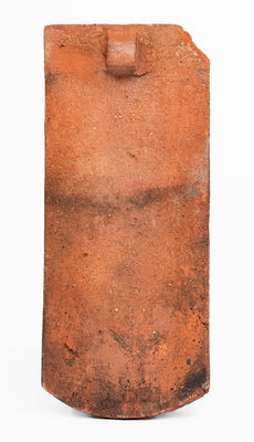 Elaborate Pennsylvania Pottery Roof Tile, 18th or 19th century