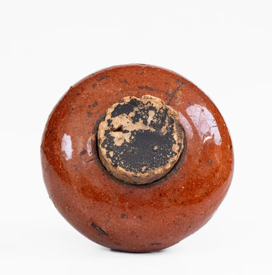 Small American Redware Inkwell, 19th century
