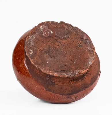 Small American Redware Inkwell, 19th century