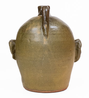 Scarce Early-Period Lanier Meaders Stoneware Pottery Face Jug, Cleveland, GA