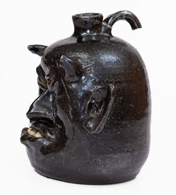 Lanier Meaders Devil Face Jug, Cleveland, Georgia, early 1970 s