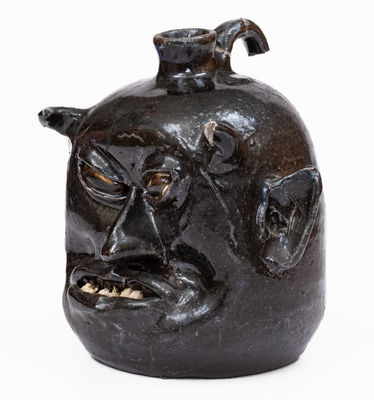Lanier Meaders Devil Face Jug, Cleveland, Georgia, early 1970 s