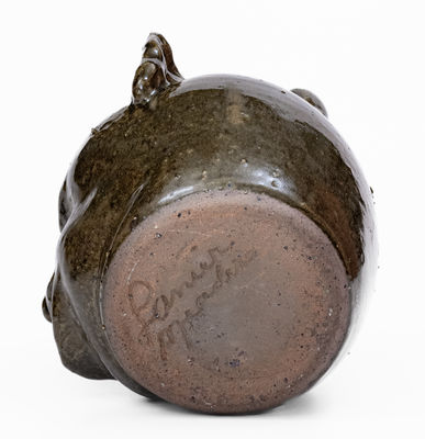 Lanier Meaders Alkaline-Glazed Stoneware Face Jug, circa 1985