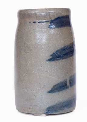 Western Pennsylvania Stoneware Canning Jar w/ 4-Stripe Decoration