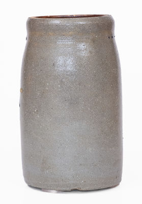 Western Pennsylvania Stoneware Canning Jar w/ 4-Stripe Decoration