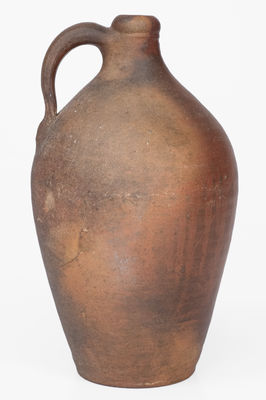 Quart-Sized Stoneware Jug, attrib. Chester Webster at the Edward Webster Pottery, Fayetteville, NC, c1820