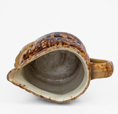 Unusual Yellowware Daniel O Connell Portrait Pitcher, Beech or Haig Pottery, Philadelphia, PA