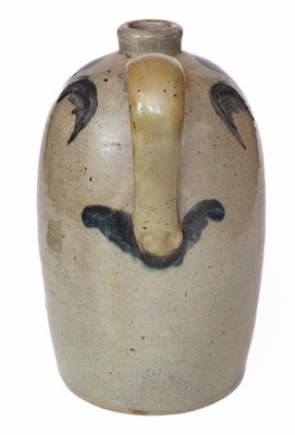 JOHN BELL / WAYNESBORO Celadon-Glazed Stoneware Jug w/ Cobalt Decoration