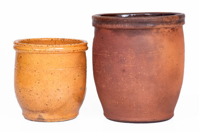 Lot of Two: JOHN BELL, Waynesboro, PA Redware Jars