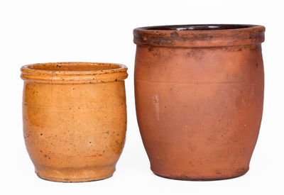 Lot of Two: JOHN BELL, Waynesboro, PA Redware Jars