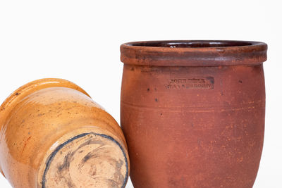 Lot of Two: JOHN BELL, Waynesboro, PA Redware Jars