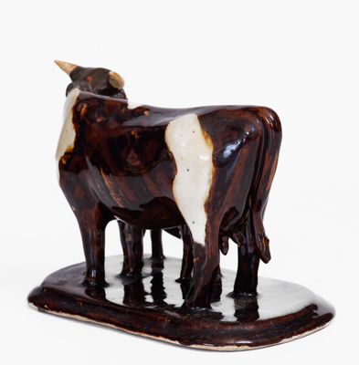 Stoneware Cow Figural Group, Monmouth, IL or Red Wing, MN