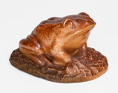 Large English Stoneware Frog Figure