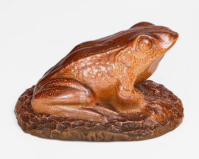 Large English Stoneware Frog Figure