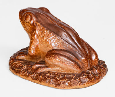 Large English Stoneware Frog Figure