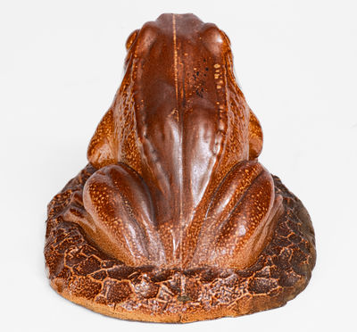 Large English Stoneware Frog Figure