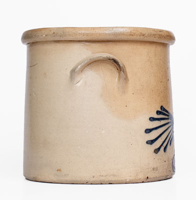 2 Gal. WHITES UTICA Stoneware Crock w/ Slip-Trailed Bird Decoration