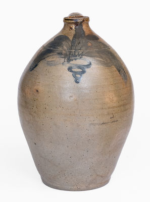 Attrib. William Nichols, Poughkeepsie, NY Stoneware Jug, c1823
