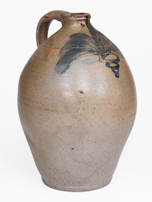 Attrib. William Nichols, Poughkeepsie, NY Stoneware Jug, c1823