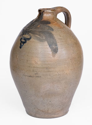 Attrib. William Nichols, Poughkeepsie, NY Stoneware Jug, c1823