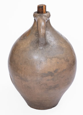 N. CLARK & CO. / MOUNT MORRIS Decorated Stoneware Jug, c1825-40