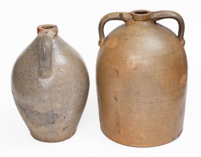 Lot of Two: Ohio Stoneware Jugs w/ Cobalt Numerals