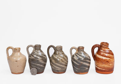Lot of Five: Burlon Craig, Vale, NC Miniature Jugs
