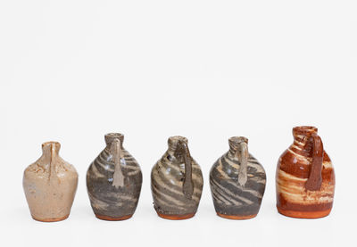 Lot of Five: Burlon Craig, Vale, NC Miniature Jugs