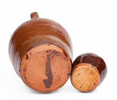 Lot of Two: BROWN POTTERY / ARDEN, NC Miniature Stoneware Jugs