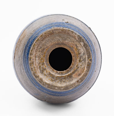 Small-Sized Northeastern Stoneware Keg w/ Cobalt Bands