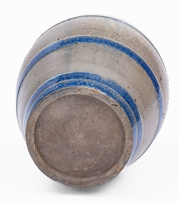 Small-Sized Northeastern Stoneware Keg w/ Cobalt Bands